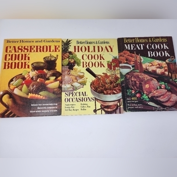 Vintage 50's 60's Better Homes and Gardens Set Of Three Cook Books - Picture 10 of 10